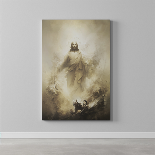 Binding Prayer of Protection Matte Canvas Wall Art