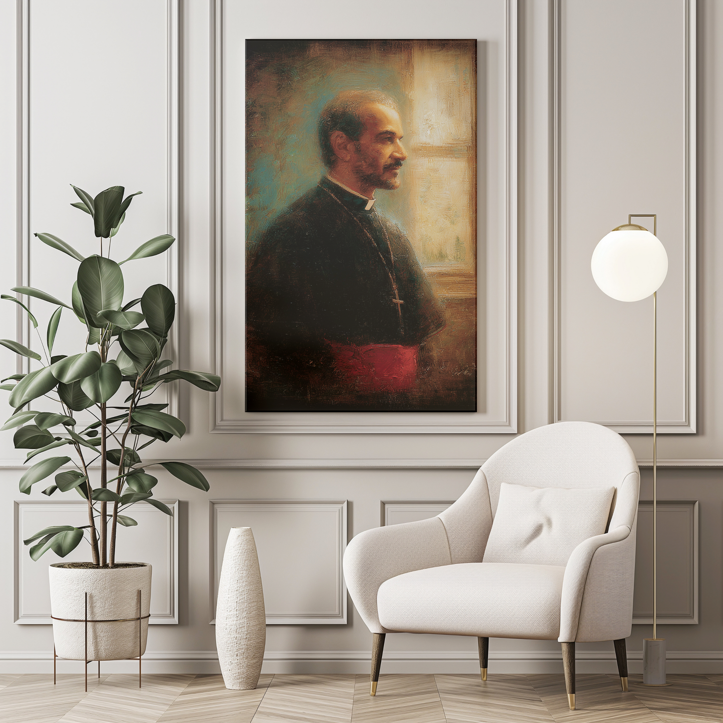 Prayer for Priests Matte Canvas Print - Religious Wall Art