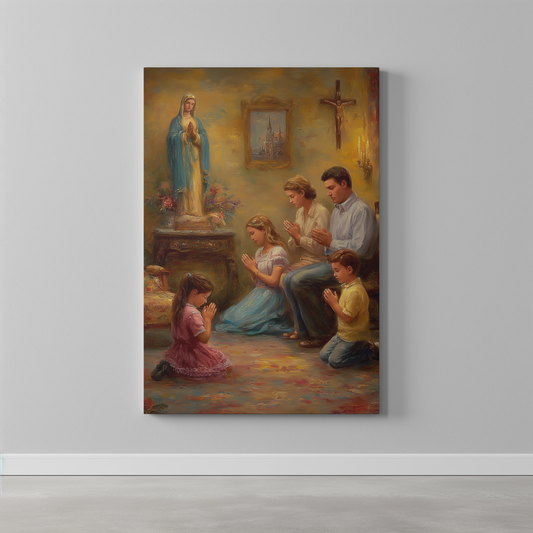 Protection of Household Canvas Print - Religious Wall Art