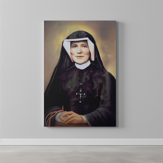 St Faustina Canvas Print - Religious Wall Art