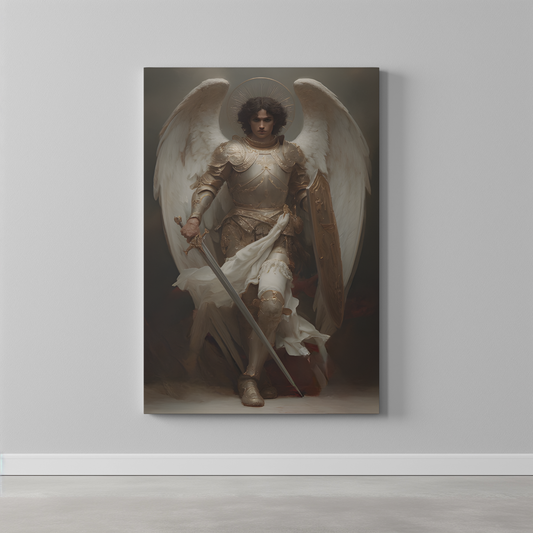 St Michael the Archangel Canvas Print - Religious Wall Art