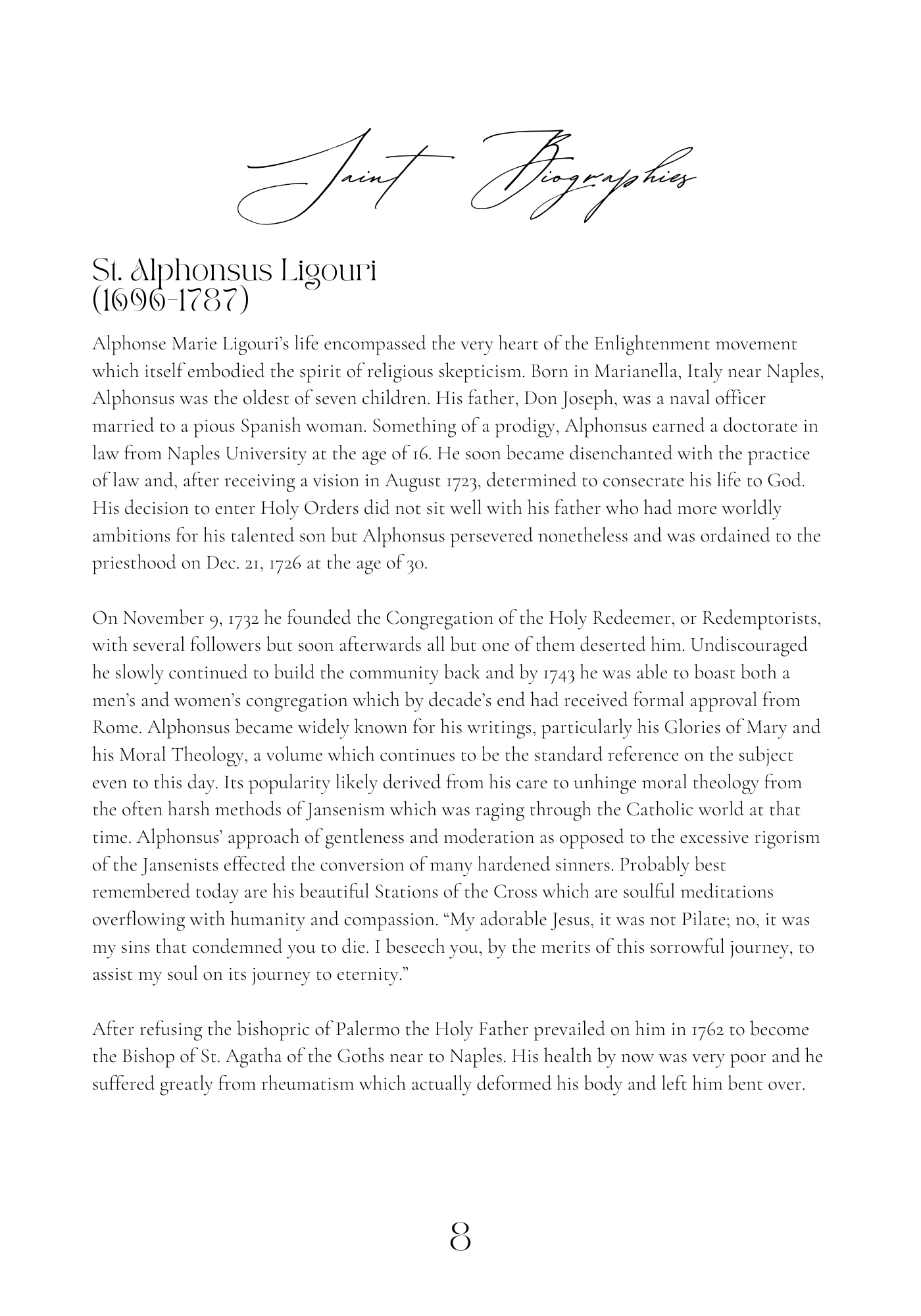 Daily Reflections with the Saints