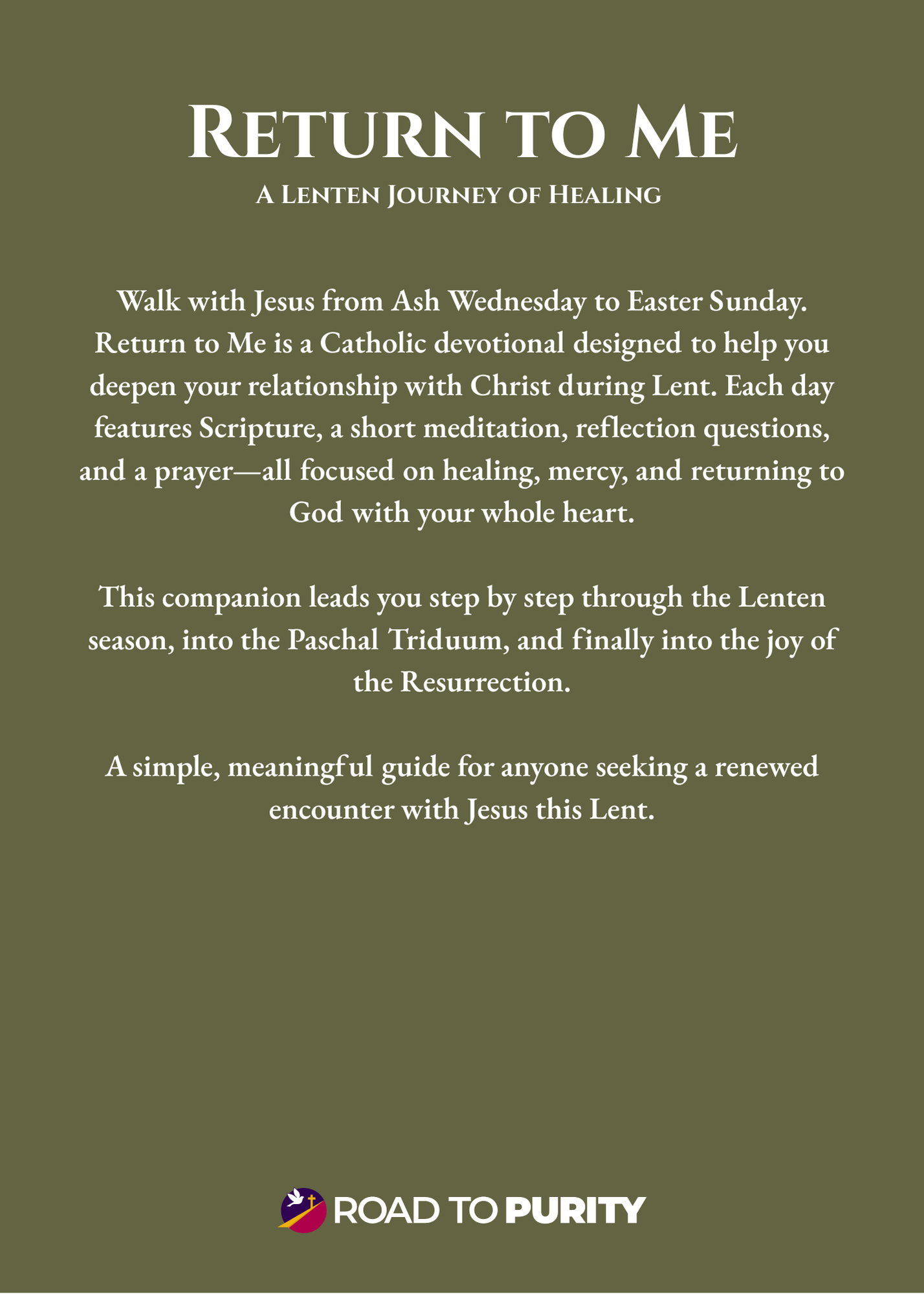 Return to Me: Lenten Prayer Guide: English- WHOLESALE