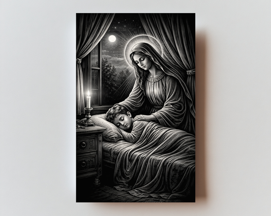 Cleansing Prayer Before Sleep metal holy card front