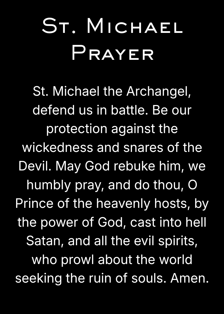 CLASSIC VERSION St. Michael -PREMIUM METAL