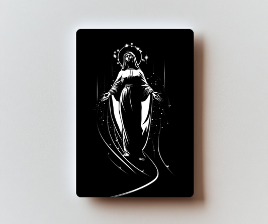 Consecration to the Blessed Virgin Mary Holy Card - PREMIUM METAL