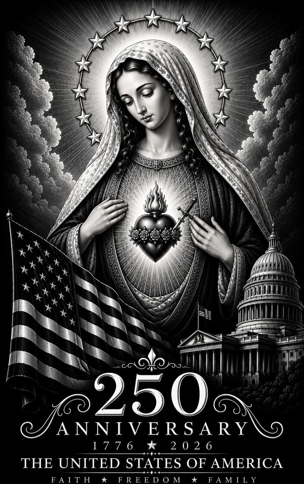 250th Anniversary Consecration Cards – PREMIUM METAL