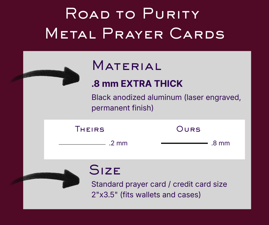 Renunciation of Spirits Holy Card - PREMIUM METAL