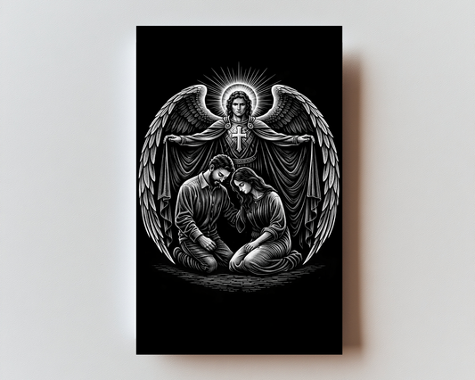 Prayer of Protection metal holy card front