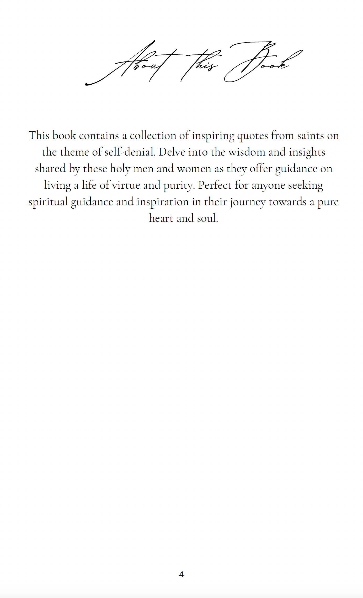 Saint Quotes on Self-Denial Volume 2