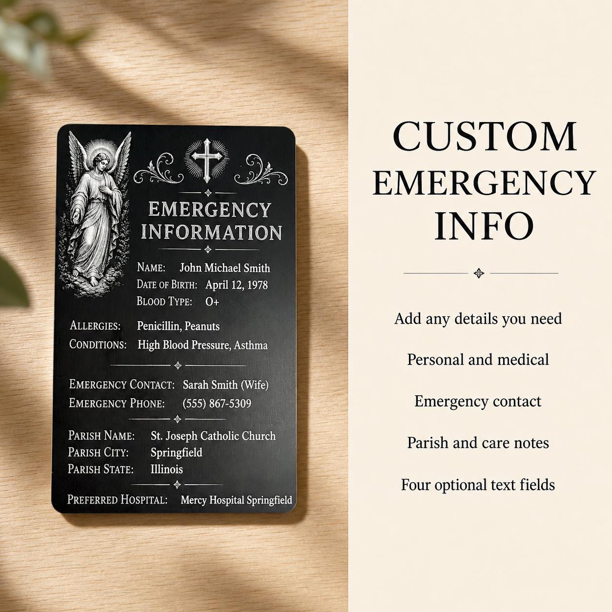 Catholic emergency card product image 10