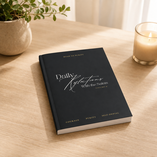 daily-reflections-with-saints — flat table mockup