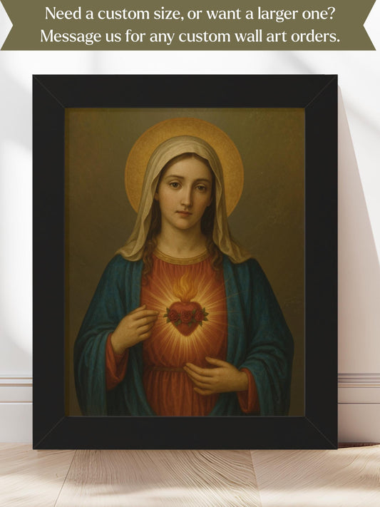 Immaculate Heart of Mary Framed Wall Art