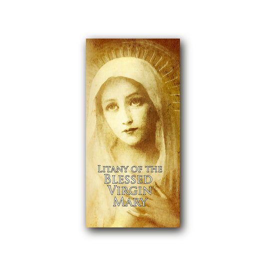 Litany of the Blessed Virgin Mary - Prayer Card / 3" x 6" folded — front
