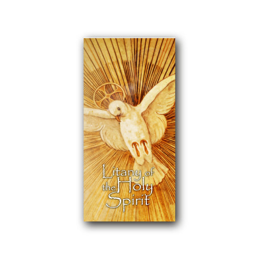Litany to the Holy Spirit - Prayer Card / 3" x 6" folded — front
