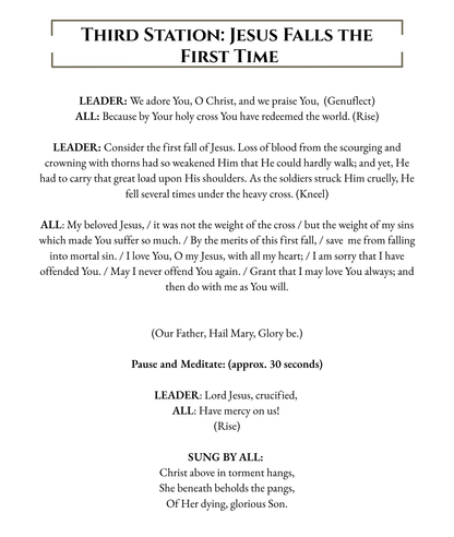 Stations of the Cross - Large Print - WHOLESALE