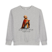 Saint Ignatius of Loyola Toddler Sweatshirt, Catholic Apparel for Kids