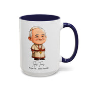 Cute Saint John Paul II Mug  Catholic Gift  Faith-Inspired Coffee Cup