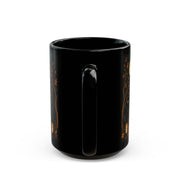 All Hallows Eve Mug  Black ceramic coffee cup All Saints Day Drink