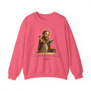 Stylish Cute Saint Augustine Adult Sweatshirt  Catholic Gift  Faith Apparel in 13 Colors