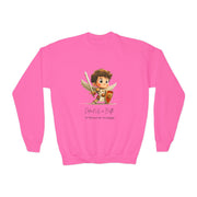 Saint Michael the Archangel Kids Sweatshirt, Catholic Gift, Faith Apparel in 4 Colors