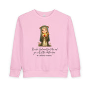 Saint Catherine of Siena Toddler Sweatshirt, Catholic Apparel for Kids