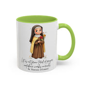 Cute Saint Therese of Lisieux Mug  Catholic Gift  Faith-Inspired Coffee Cup