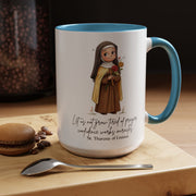 Cute Saint Therese of Lisieux Mug  Catholic Gift  Faith-Inspired Coffee Cup