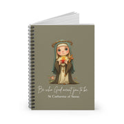 Saint Catherine of Siena Journal, Catholic Notebook, Faith-Inspired Writing Gift