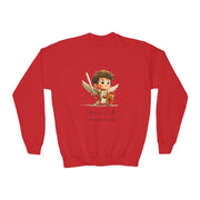 Saint Michael the Archangel Kids Sweatshirt, Catholic Gift, Faith Apparel in 4 Colors