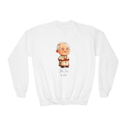 Saint John Paul II Kids Sweatshirt, Catholic Gift, Faith Apparel in 4 Colors