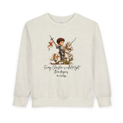 Saint George Toddler Sweatshirt, Catholic Apparel for Kids