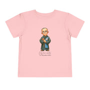 Saint Maximilian Kolbe Toddler Shirt, Catholic Tee for Kids, Faith-Based Gift