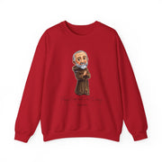 Cozy Cute Saint Padre Pio Adult Sweatshirt  Catholic Gift  Faith Apparel in 13 Colors