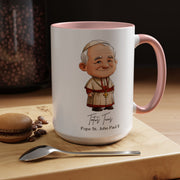 Cute Saint John Paul II Mug  Catholic Gift  Faith-Inspired Coffee Cup