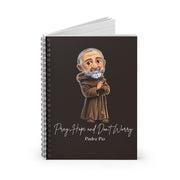 Saint Padre Pio Journal, Catholic Notebook, Faith-Inspired Writing Gift