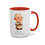 Cute Saint John Paul II Mug  Catholic Gift  Faith-Inspired Coffee Cup