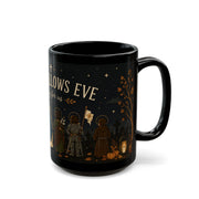 All Hallows Eve Mug  Black ceramic coffee cup All Saints Day Drink
