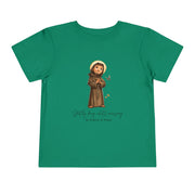 Saint Francis of Assisi Toddler Shirt, Catholic Tee for Kids, Faith-Based Gift