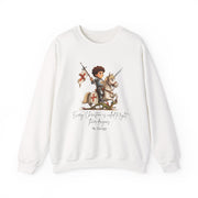 Saint George Adult Sweatshirt, Catholic Gift, Faith Apparel in 13 Colors