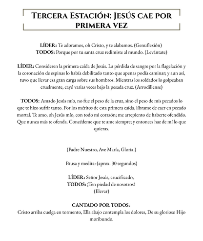 Stations of the Cross Spanish - WHOLESALE