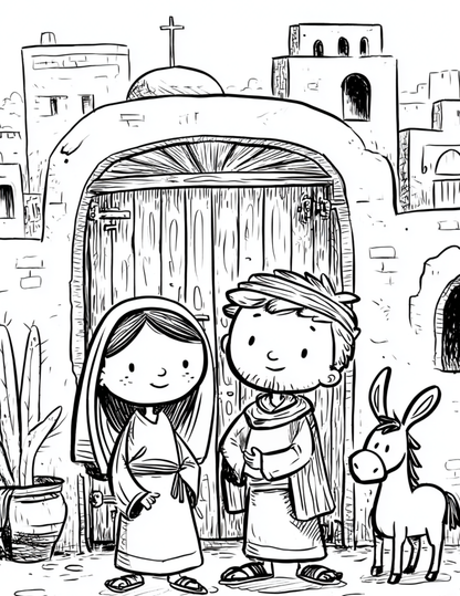Advent Coloring Book - Compliment to Journey to Bethlehem book