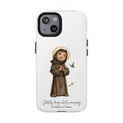 Saint Francis Phone Case, Tough Magnetic Case, Spiritual Gift, Artful Protection, Nature Lover Accessory, Unique Smartphone Cover