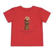 Saint Francis of Assisi Toddler Shirt, Catholic Tee for Kids, Faith-Based Gift