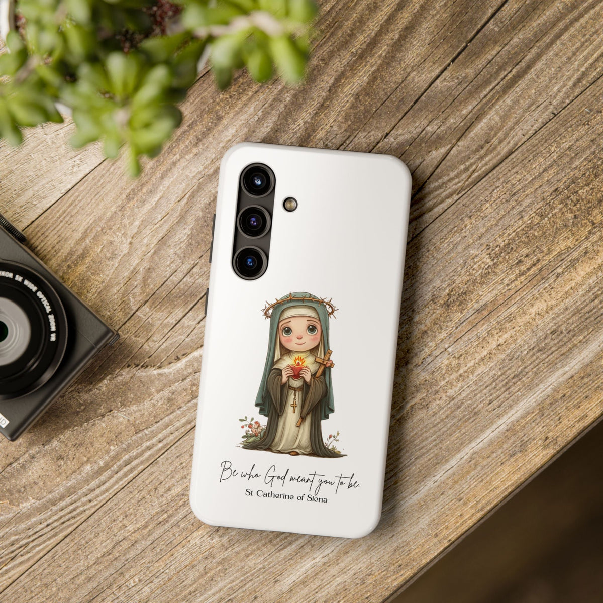 Samsung St. Catherine of Siena Tough Phone Case with Inspirational Quote