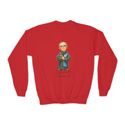 Comfy Cute Saint Maximilian Kolbe Kids Sweatshirt  Catholic Gift  Faith Apparel in 4 Colors