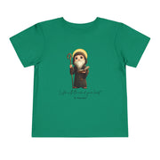 Saint Benedict  Toddler Shirt, Catholic Tee for Kids, Faith-Based Gift