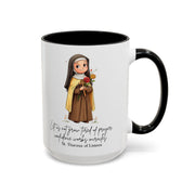 Cute Saint Therese of Lisieux Mug  Catholic Gift  Faith-Inspired Coffee Cup