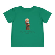 Padre Pio Toddler Shirt, Pray, Hope, and Don't Worry, Catholic Tee for Kids, Faith-Based Gift