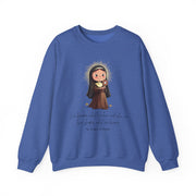Saint Clare of Assisi Sweatshirt  Catholic Gift  Faith-Inspired Apparel in 13 Colors